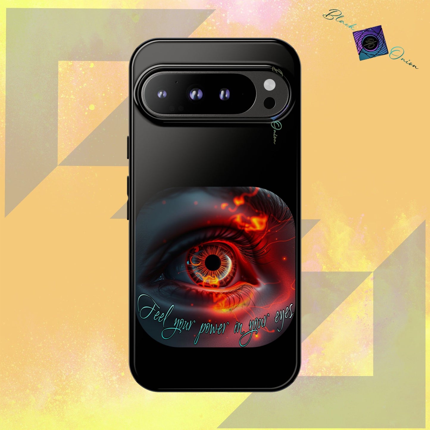 BlackOnion Brand New Phone Case - with Motivational Workout Motif ’Feel your power  ‘💪🔥🫵