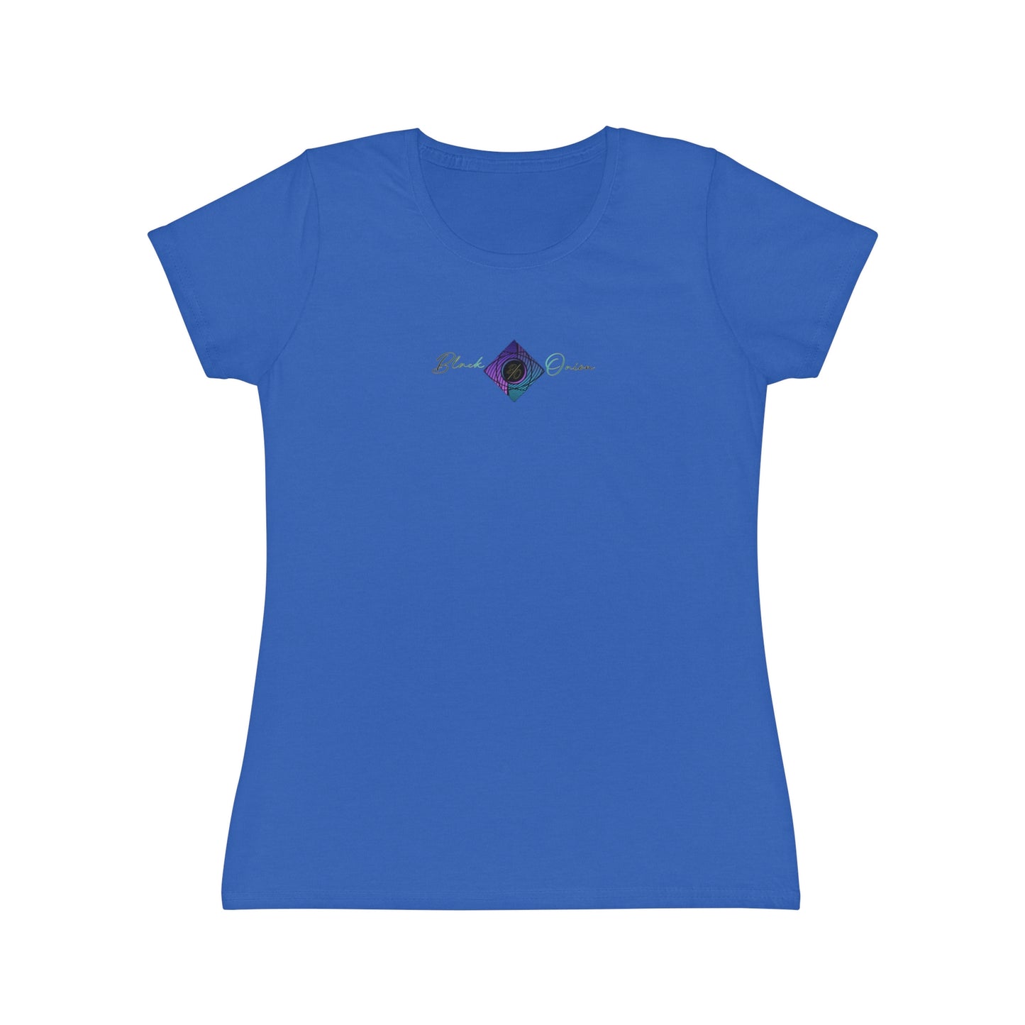 BlackOnion Women's Iconic T-Shirt - with Workout Motif 💯🌸💋