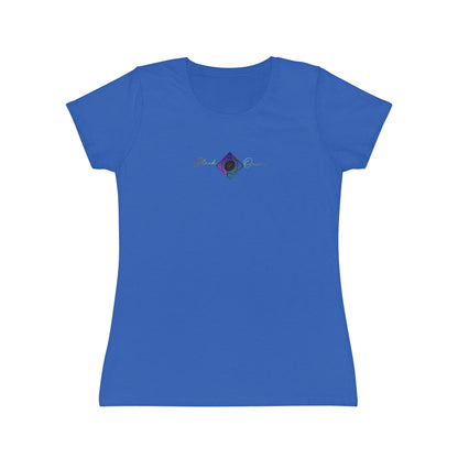 BlackOnion Women's Iconic T-Shirt - with Workout Motif 💯🌸💋