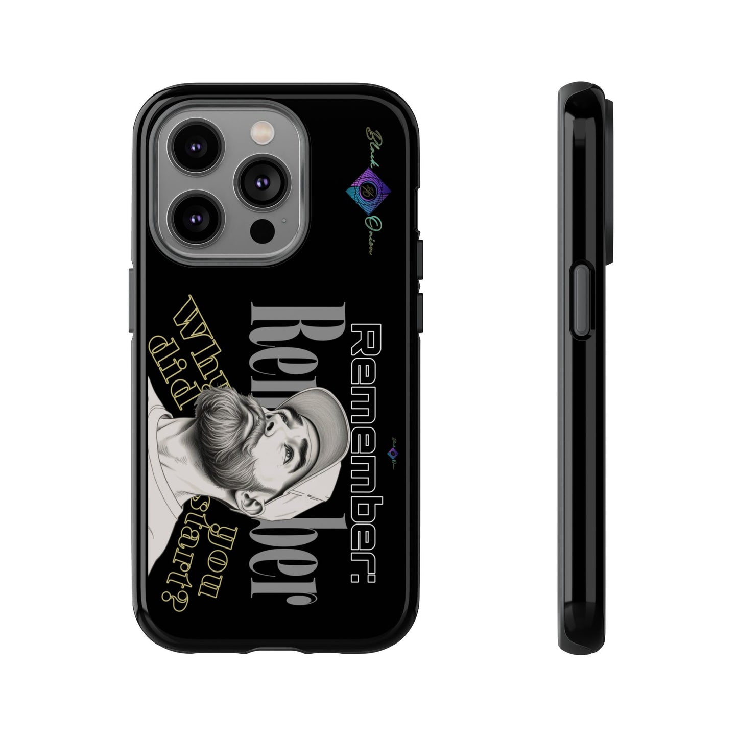 BlackOnion Brand New Phone Case - with Motivational Workout Motif’Remember ‘💪🔥🫵