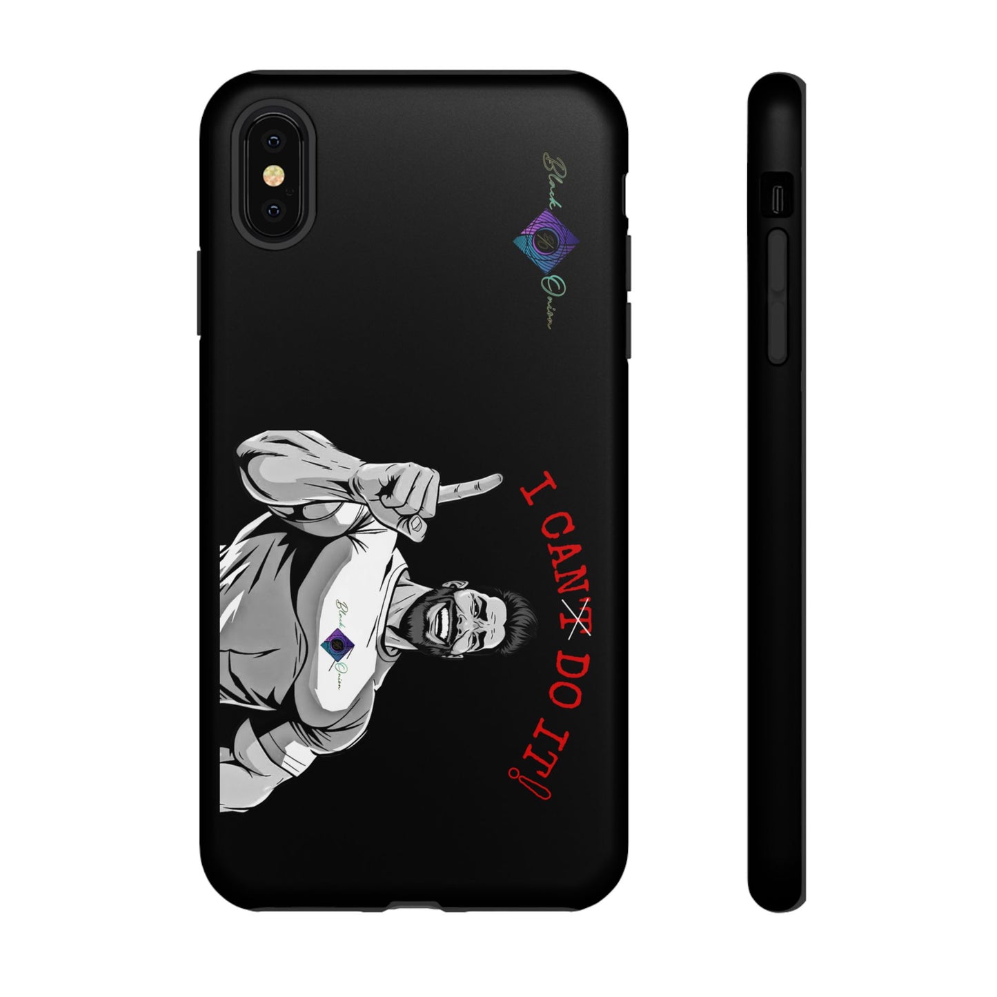 BlackOnion Brand New Phone Case - with Motivational Workout Motif’I Can Do It ‘💪🔥🫵