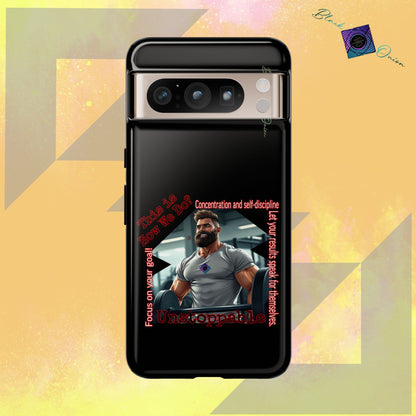 BlackOnion Brand New Phone Case - with Motivational Workout Motif’Unstoppable ‘💪🔥🫵