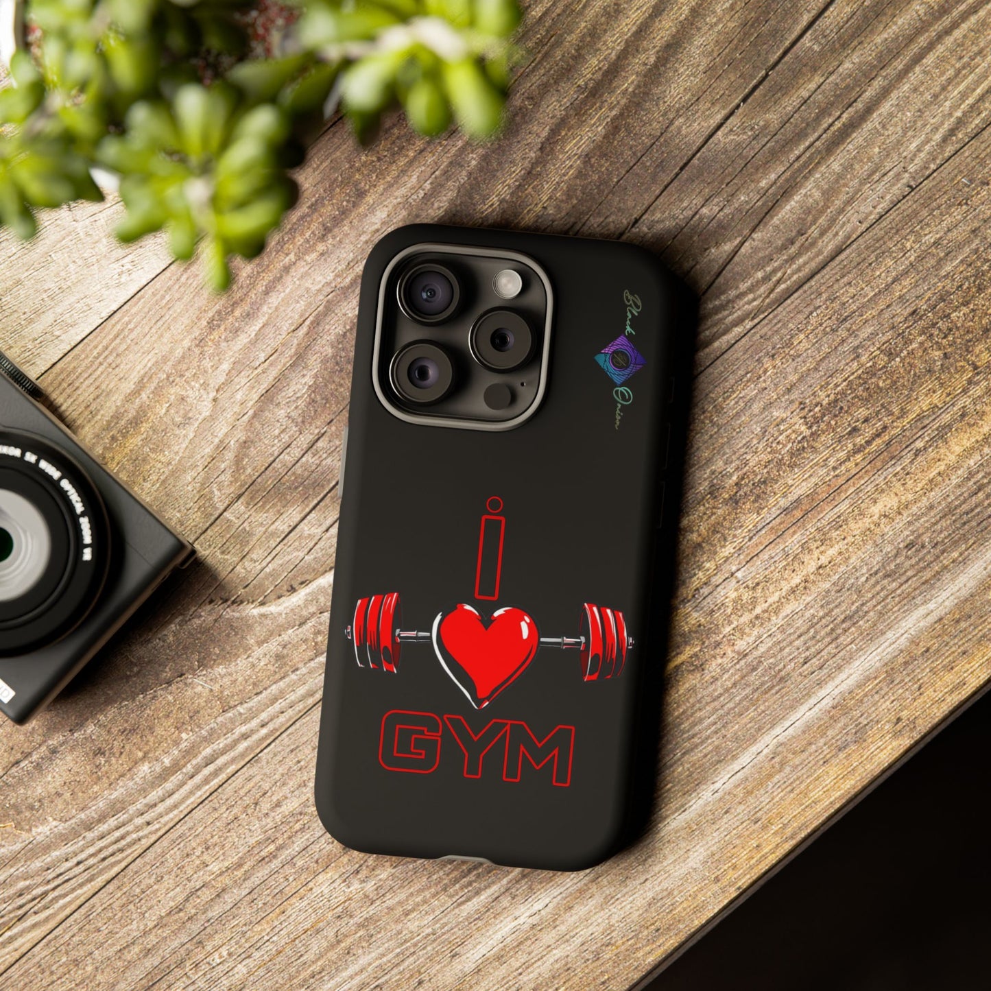 BlackOnion Brand New Phone Case - with Motivational Workout Motif’I Love Gym ‘💪🔥🫵