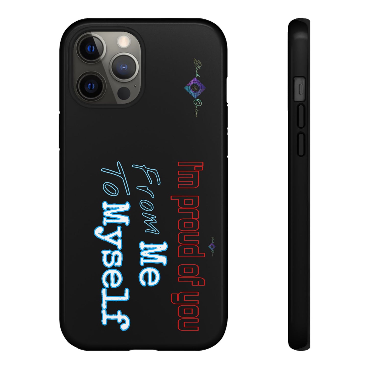 BlackOnion Brand New Phone Case - with Motivational Workout Motif’I’m proud of you ‘💪🔥🫵