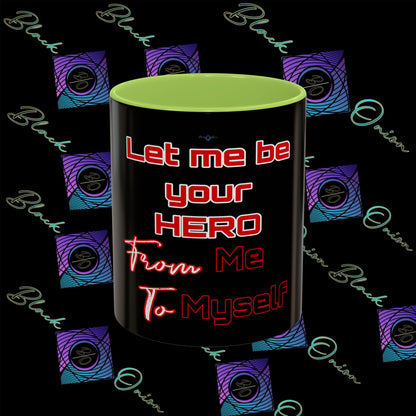 BlackOnion Coffee Mug Serial 2 with Workout Motif ‘Let me be your Hero’🫵🔥💪