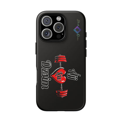 BlackOnion Brand New Phone Case - with Motivational Workout Motif’Ájj Láv Dzsim ‘💪🔥🫵