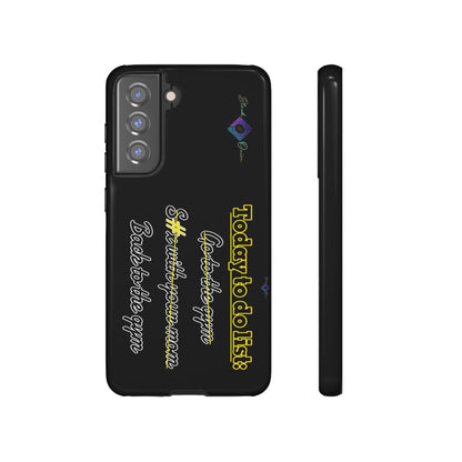 BlackOnion Brand New Phone Case - with Motivational Workout Motif’Today to do list ‘💪🔥🫵