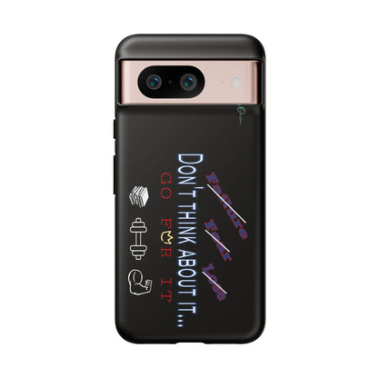BlackOnion Brand New Phone Case - with Motivational Workout Motif’Don’t think ‘💪🔥🫵