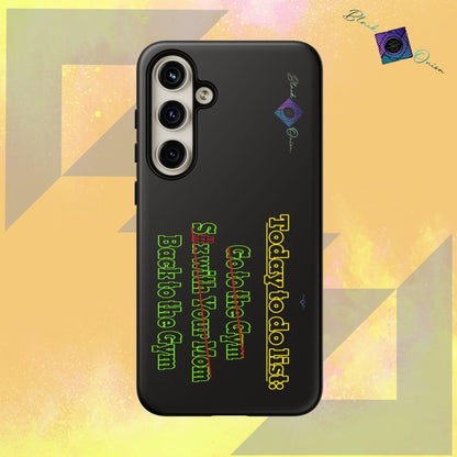 BlackOnion Brand New Phone Case - with Motivational Workout Motif’Today To Do List V2 ‘💪🔥🫵
