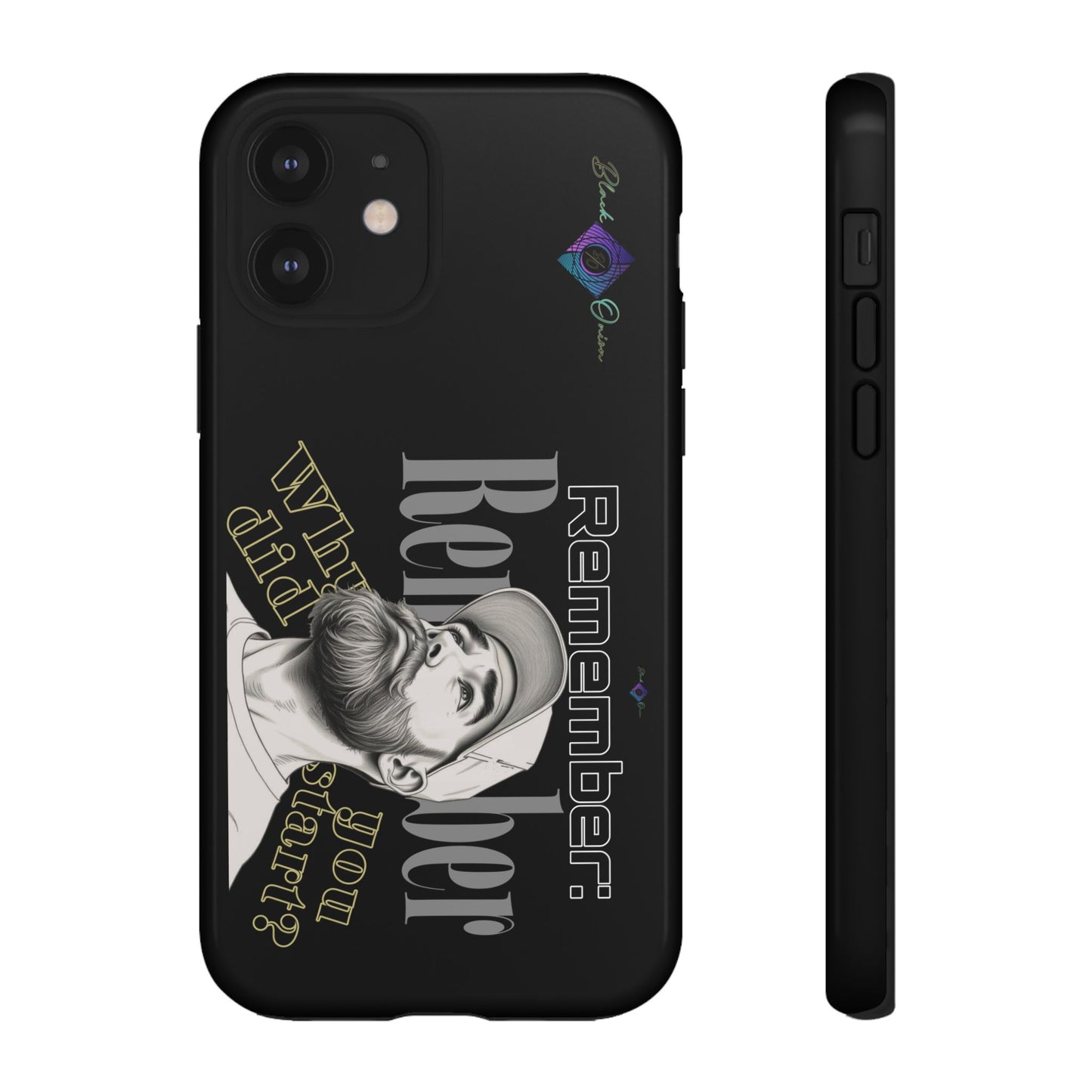BlackOnion Brand New Phone Case - with Motivational Workout Motif’Remember ‘💪🔥🫵