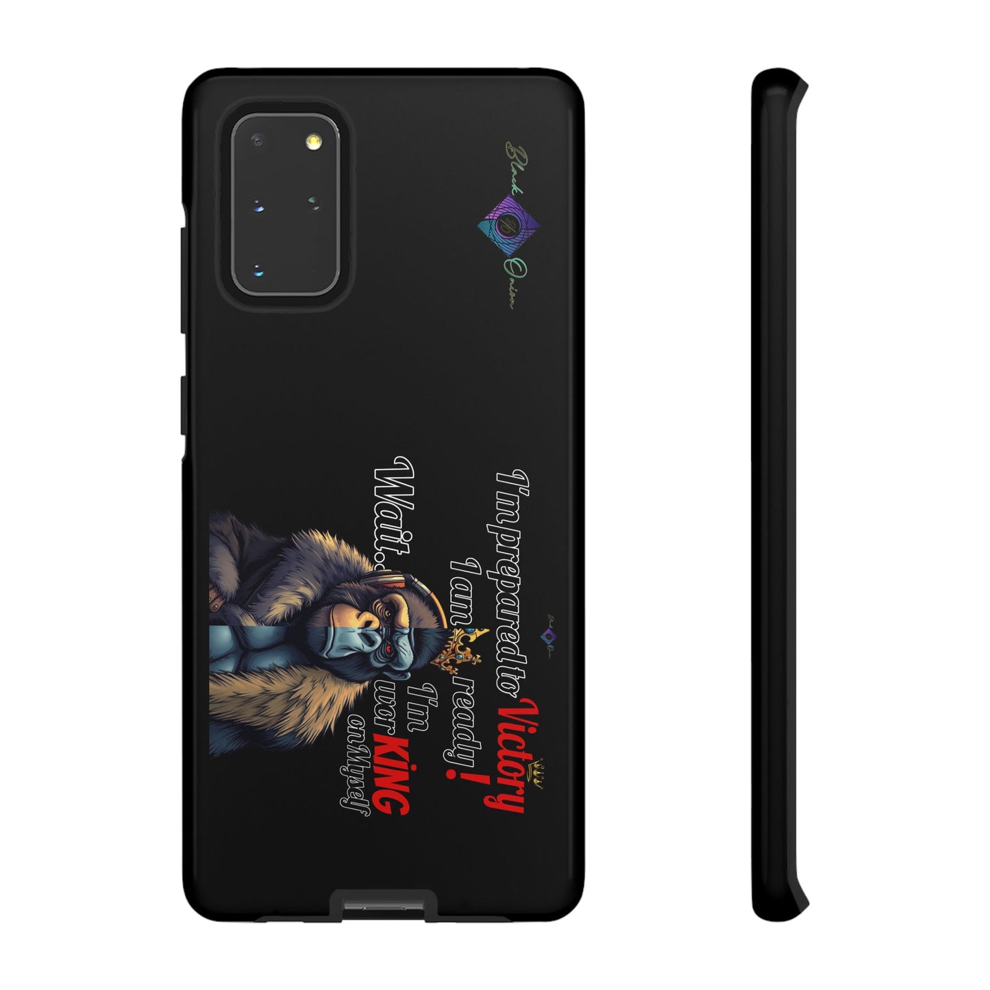 BlackOnion Brand New Phone Case - with Motivational Workout Motif’Victory 👑‘💪🔥🫵