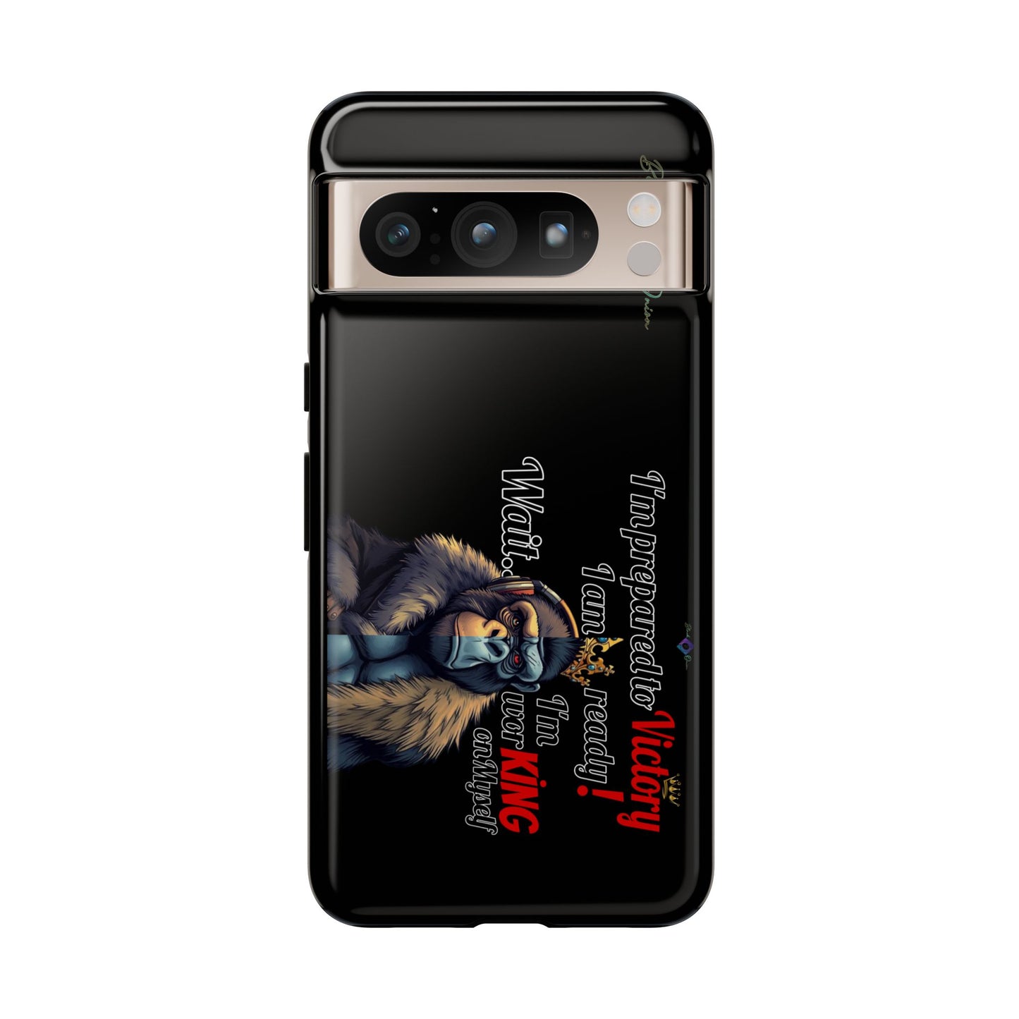 BlackOnion Brand New Phone Case - with Motivational Workout Motif’Victory 👑‘💪🔥🫵