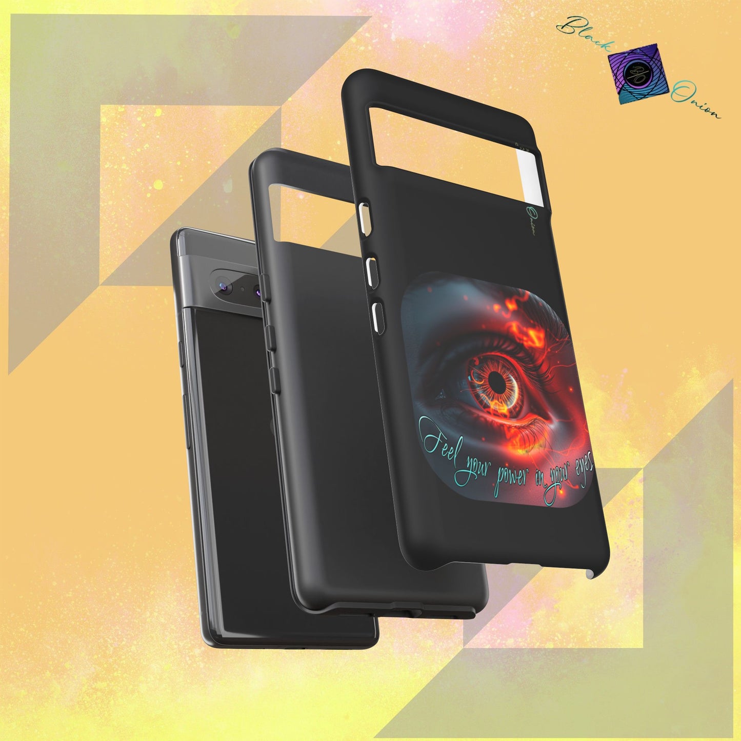 BlackOnion Brand New Phone Case - with Motivational Workout Motif ’Feel your power  ‘💪🔥🫵