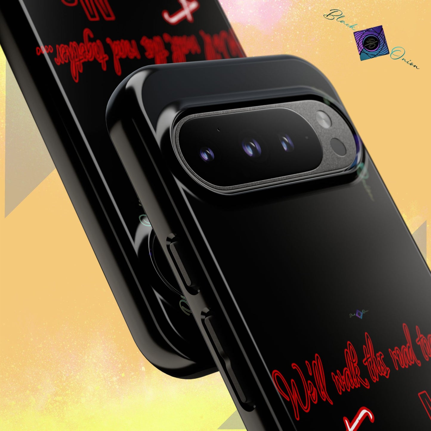 BlackOnion Brand New Phone Case - with Motivational Workout Motif’We’ll walk ‘💪🔥🫵