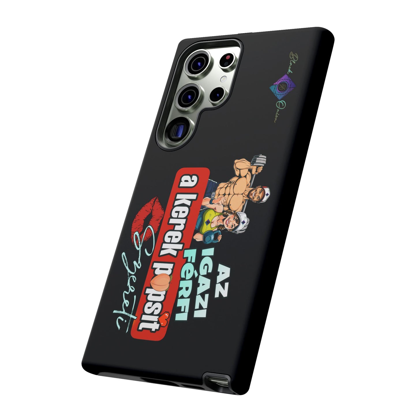BlackOnion Brand New Phone Case - with Motivational Workout Motif ‘Az igazi férfi ‘💪🔥🫵