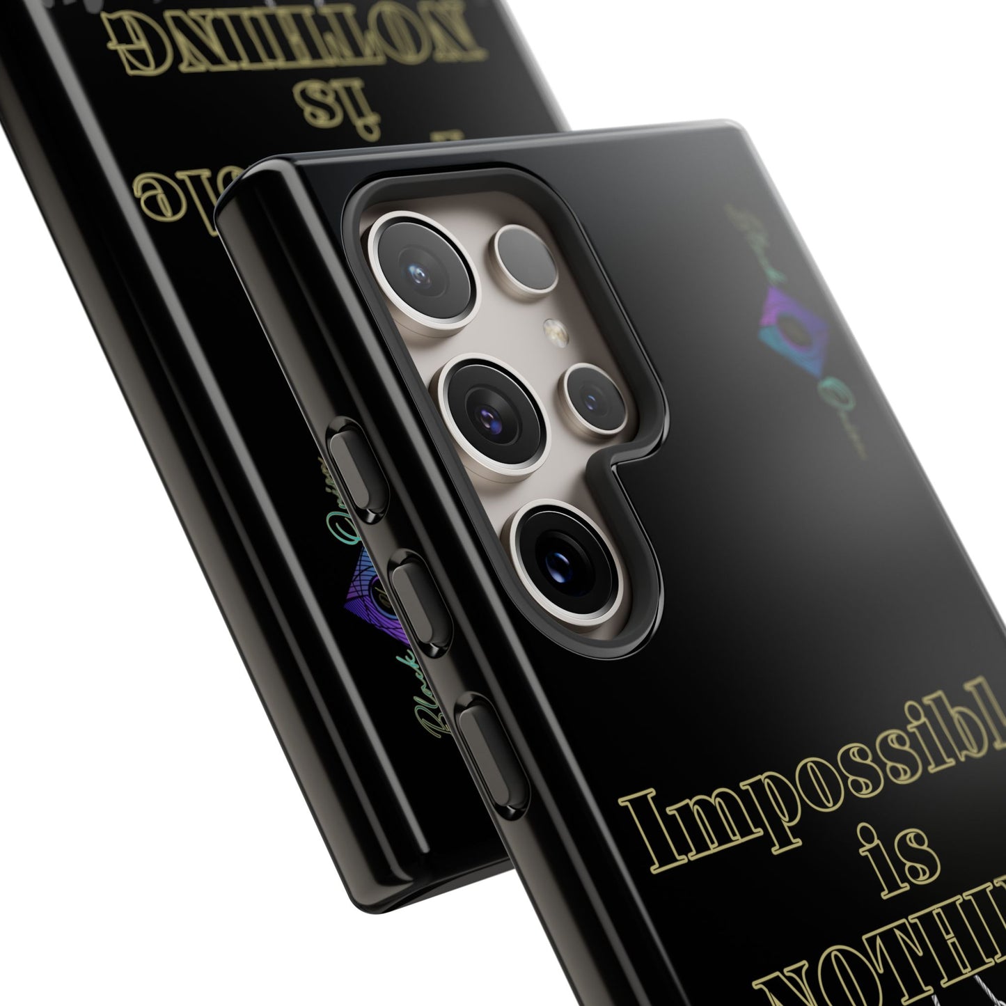 BlackOnion Brand New Phone Case - with Motivational Workout Motif ’Impossible ‘💪🔥🫵