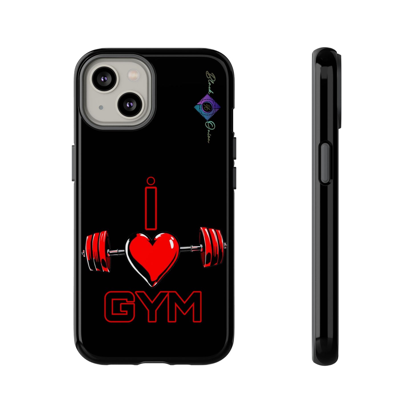 BlackOnion Brand New Phone Case - with Motivational Workout Motif’I Love Gym ‘💪🔥🫵