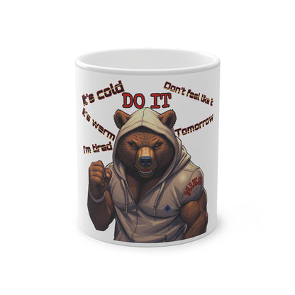 BlackOnion Color Changing Mug with Workout Motif ‘Mike 13’ 💪🔥🫵