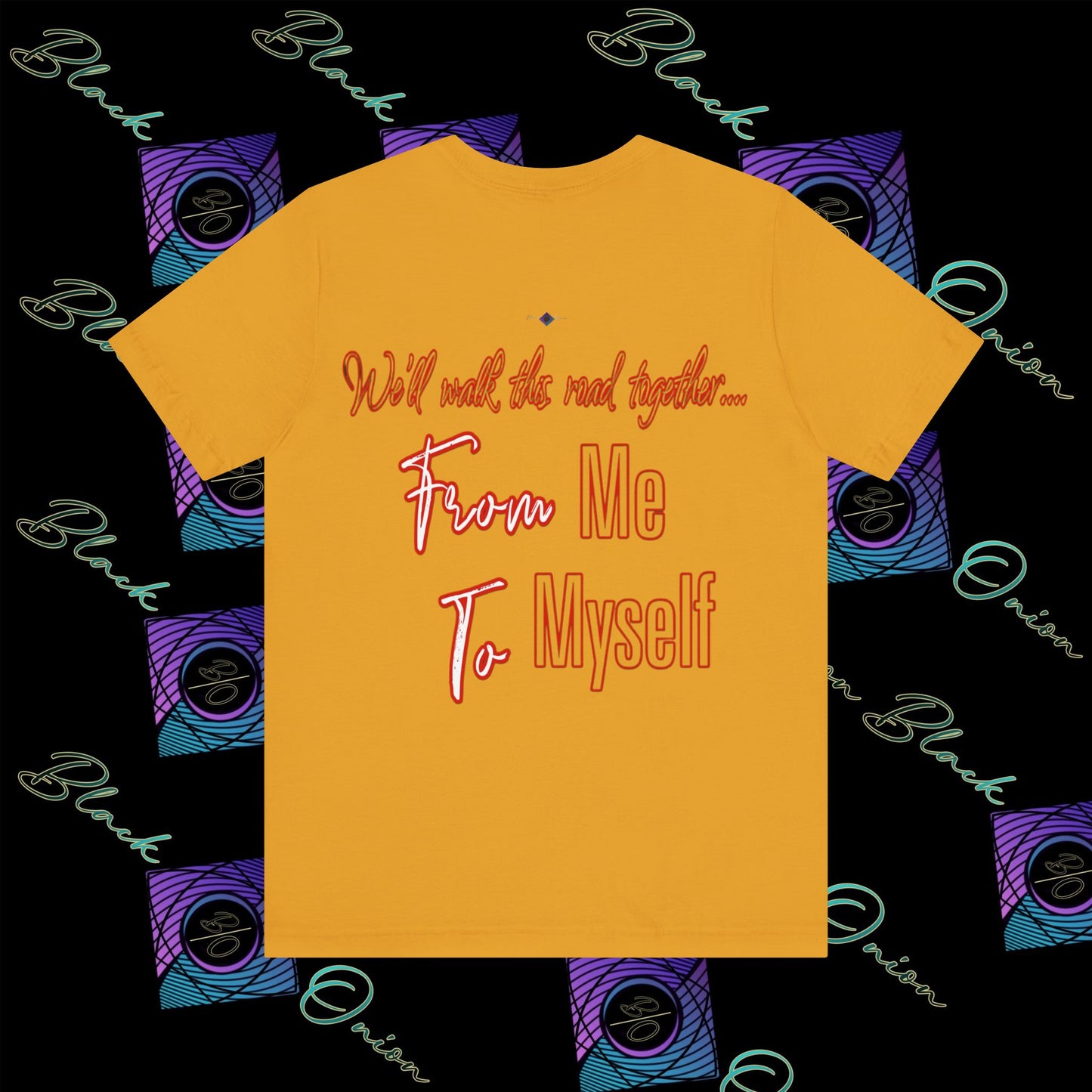 BlackOnion 'From Me ,To Myself' T-Shirt with Workout Motif V3💪🔥