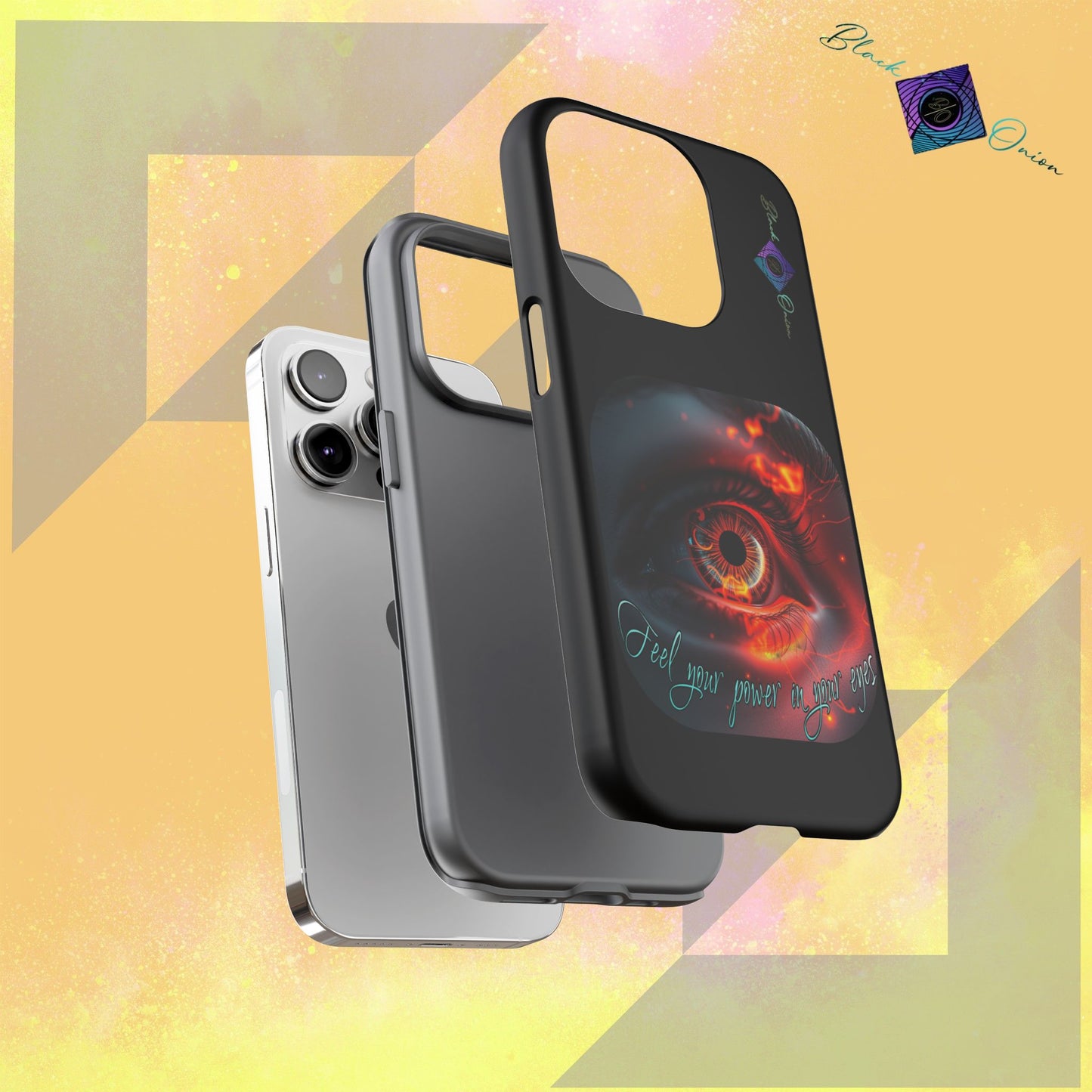 BlackOnion Brand New Phone Case - with Motivational Workout Motif ’Feel your power  ‘💪🔥🫵