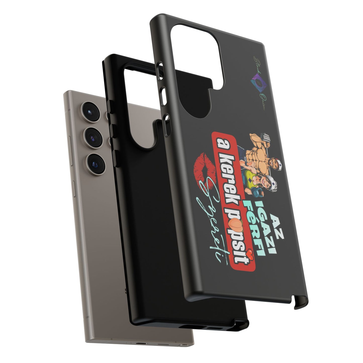 BlackOnion Brand New Phone Case - with Motivational Workout Motif ‘Az igazi férfi ‘💪🔥🫵