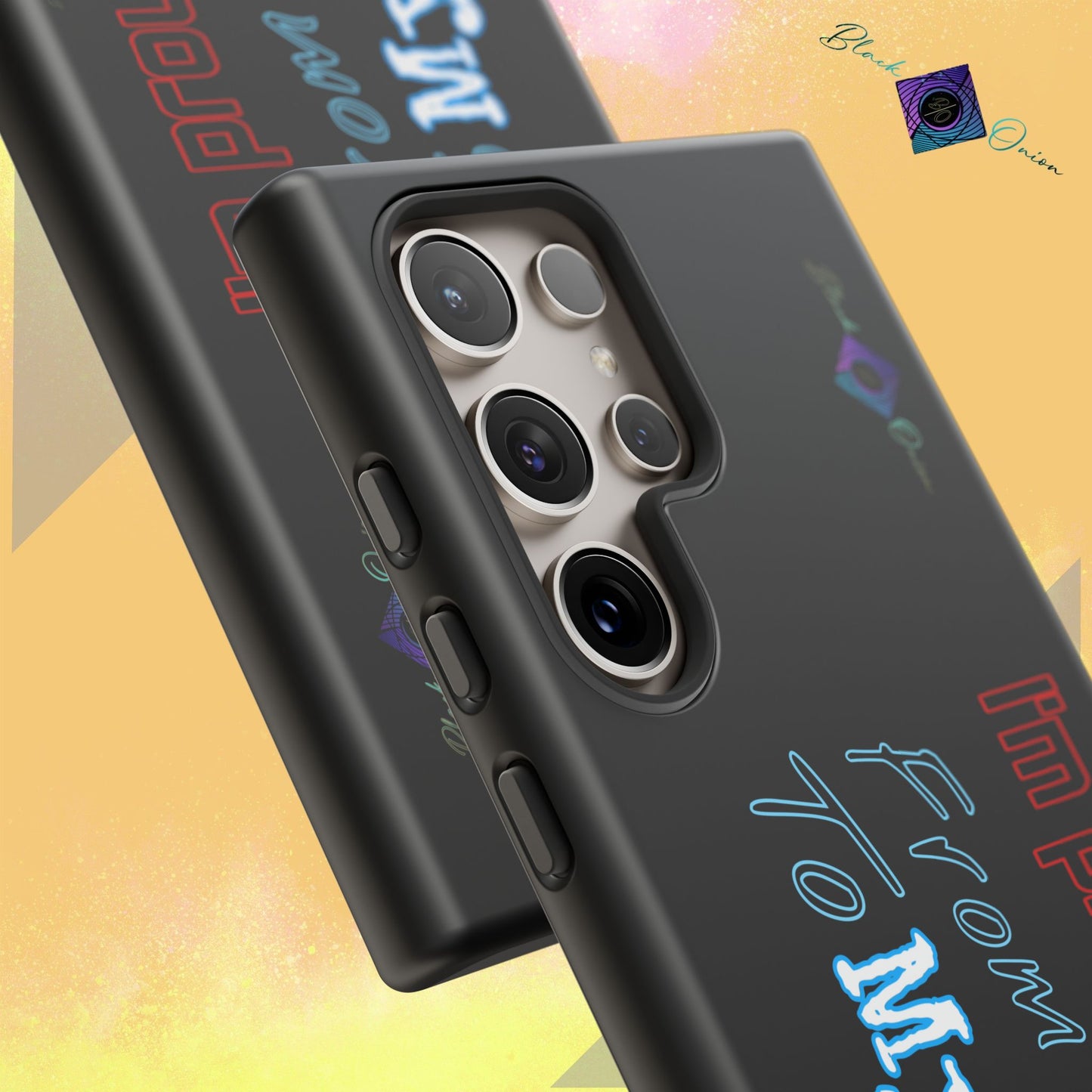 BlackOnion Brand New Phone Case - with Motivational Workout Motif’I’m proud of you ‘💪🔥🫵