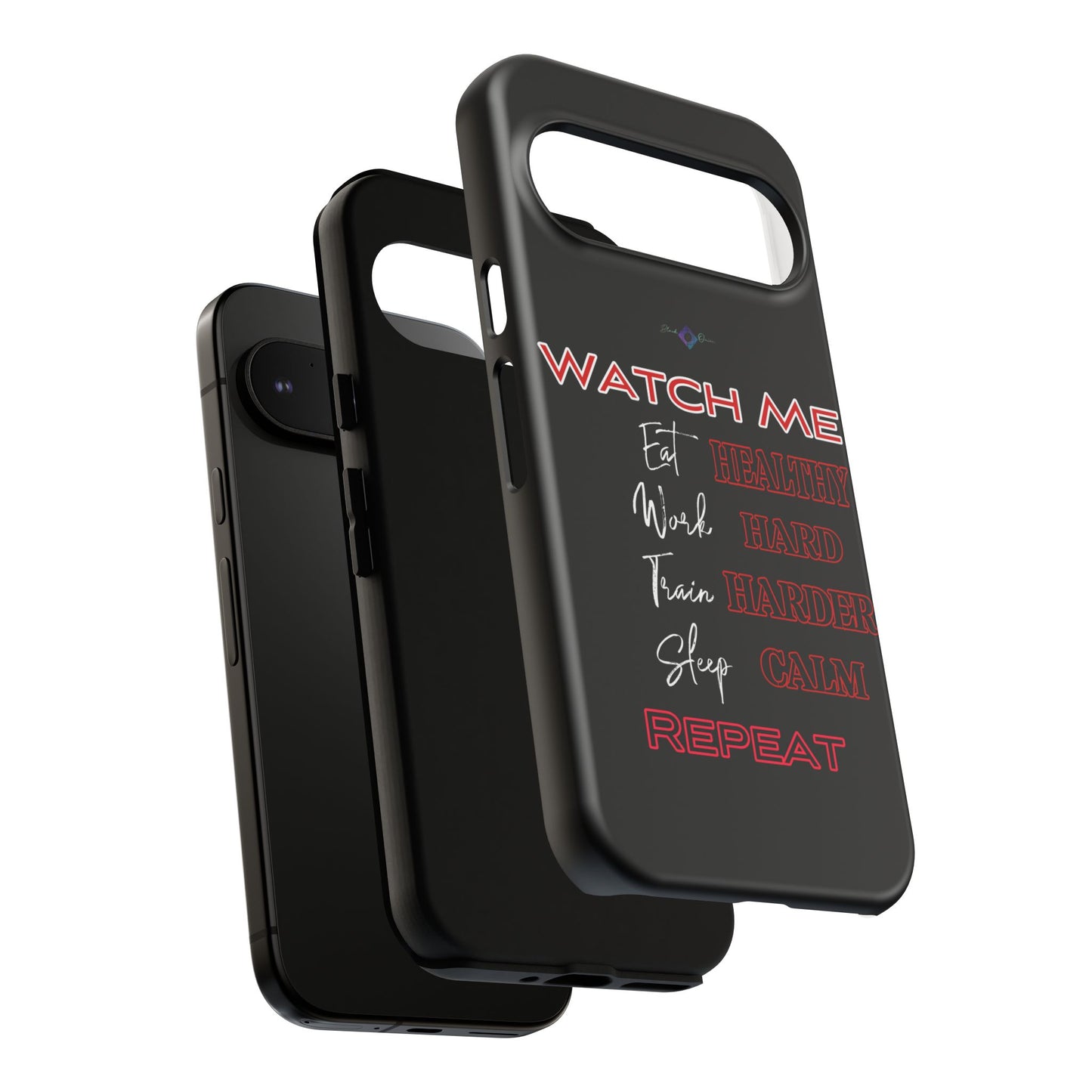 BlackOnion Phone Case -with Motivational Motif  'Watch Me' 💪🔥🫵