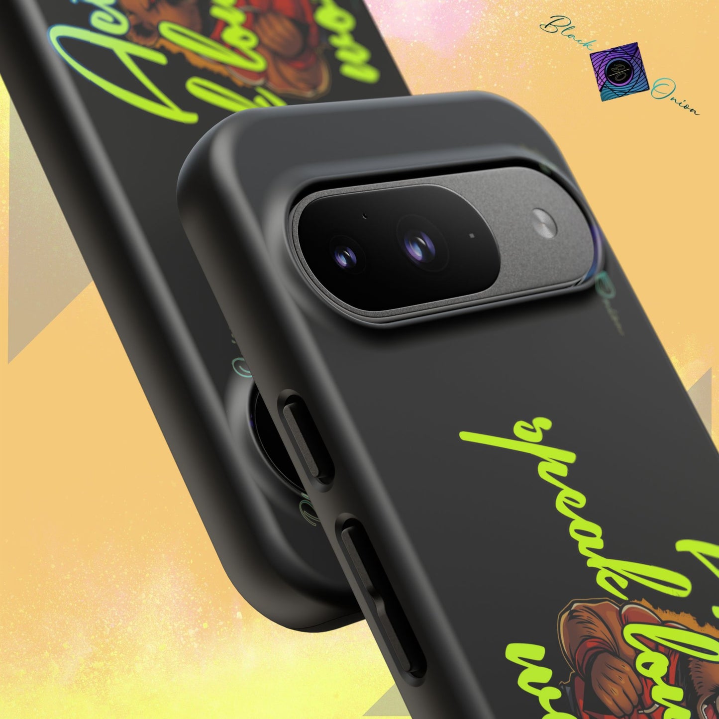 BlackOnion Brand New Phone Case - with Motivational Workout Motif ‘Actions speak lauder ‘💪🔥🫵