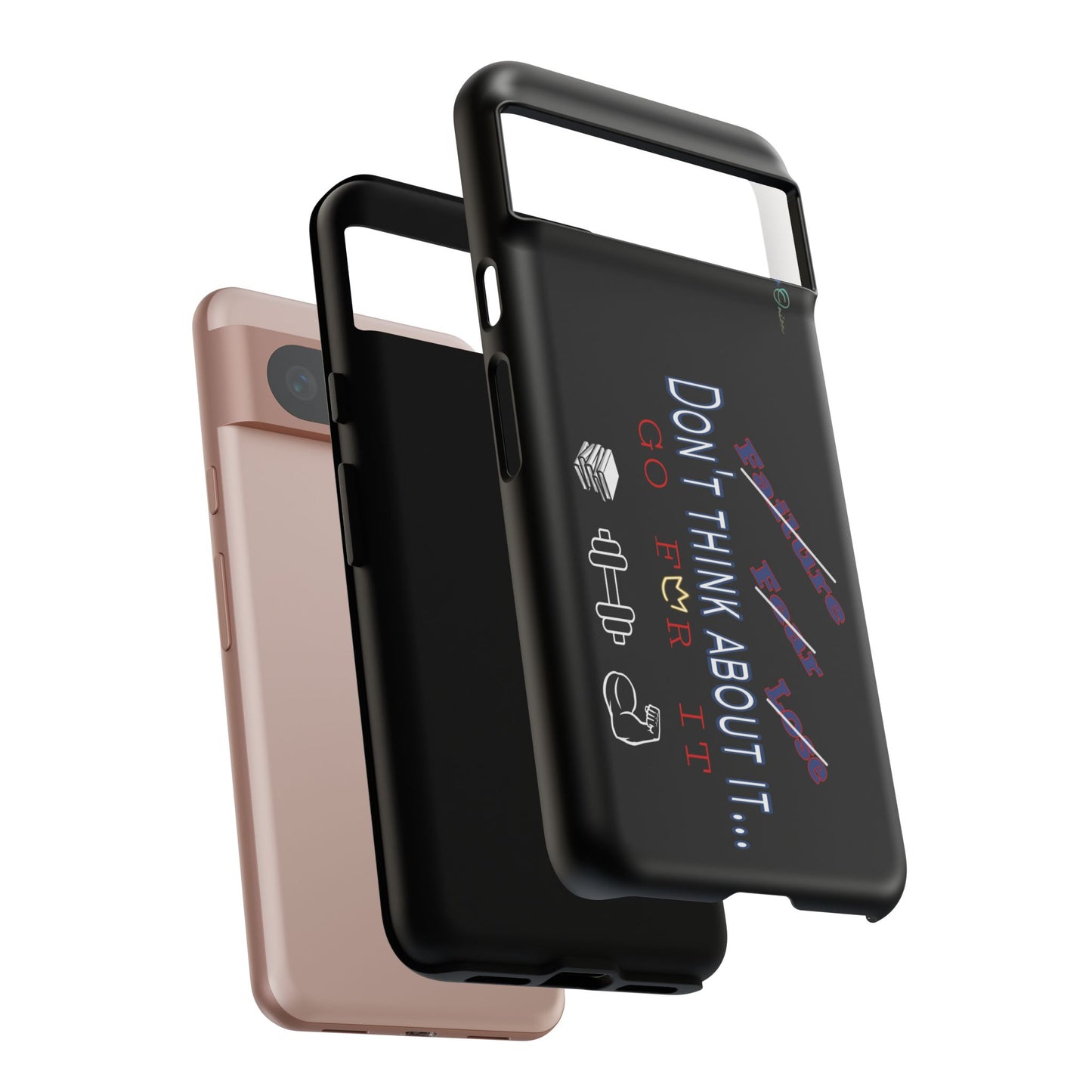 BlackOnion Brand New Phone Case - with Motivational Workout Motif’Don’t think ‘💪🔥🫵