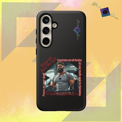 BlackOnion Brand New Phone Case - with Motivational Workout Motif’Unstoppable ‘💪🔥🫵