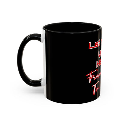 BlackOnion Coffee Mug - 11oz with Workout Motif ‘Let me be your Hero’🔥💪🫵