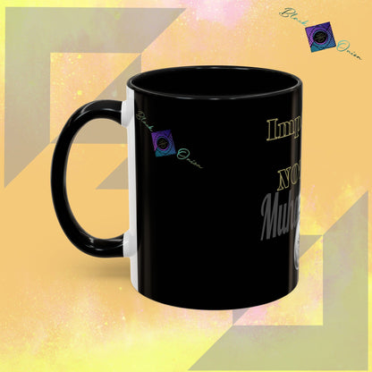 BlackOnion Coffee Mug - 11oz with Workout Motif ‘Impossible is nothing’🔥💪🫵