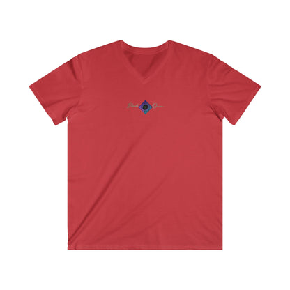 BlackOnion Men's V-Neck T-Shirt with Workout Motif ‘ÁjjLávDzsim’💪🔥🫵
