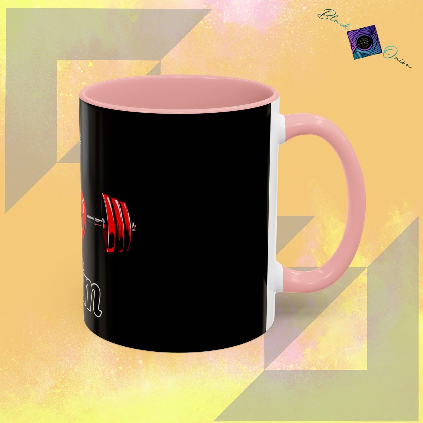 BlackOnion Coffee Mug Serial 2 with Workout Motif ‘ÁjjLávDzsim ’🫵🔥💪