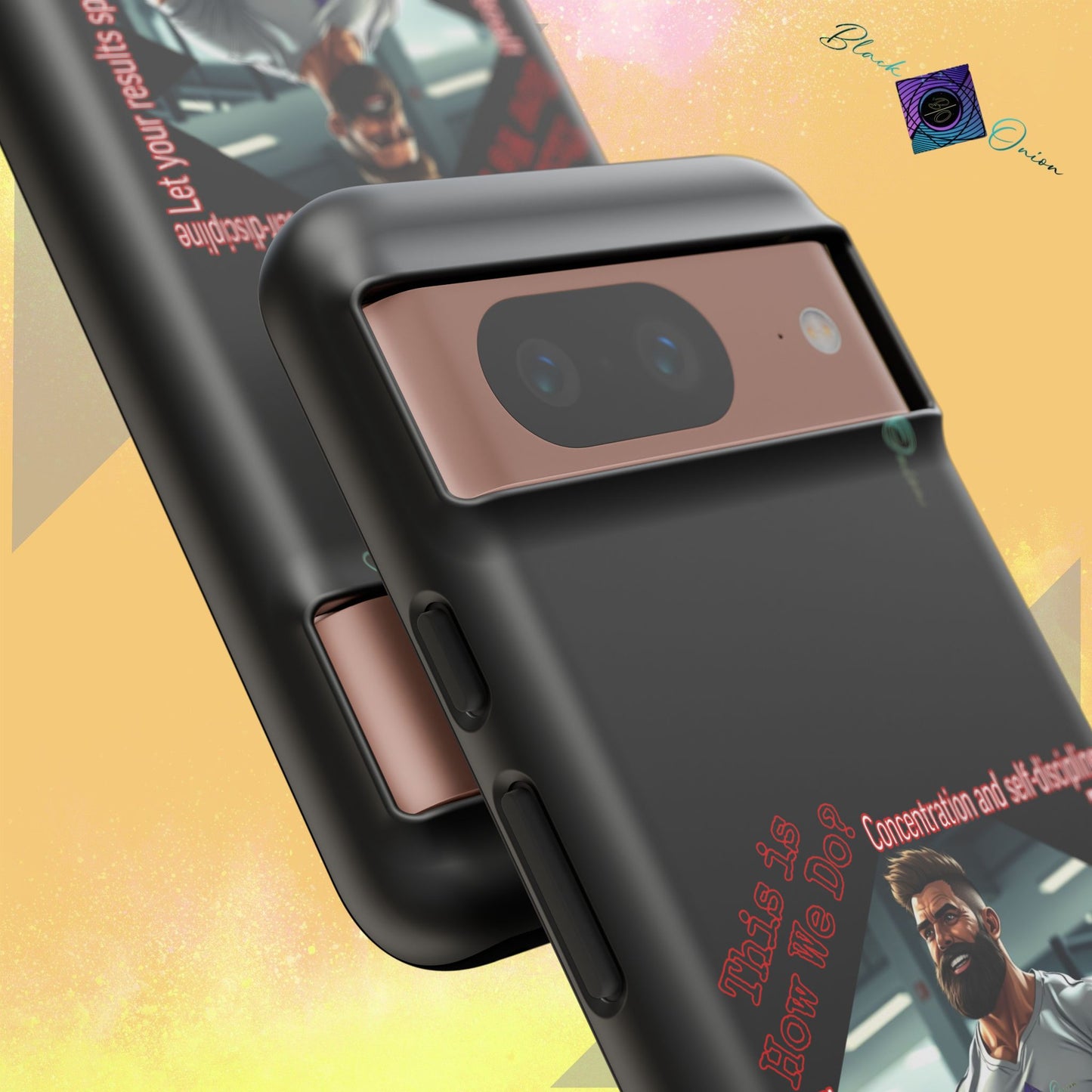 BlackOnion Brand New Phone Case - with Motivational Workout Motif’Unstoppable ‘💪🔥🫵