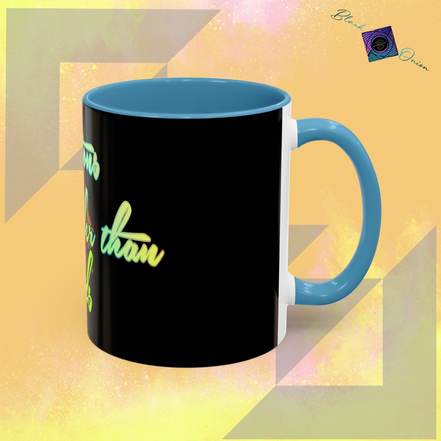 BlackOnion Coffee Mug - 11oz with Workout Motif ‘Actions speak lauder than words’🔥💪🫵