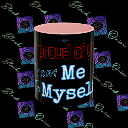 BlackOnion Coffee Mug 2 with Workout Motif ‘ I’m proud of you’🫵🔥💪