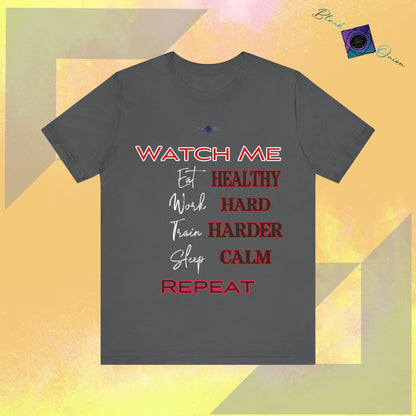 BlackOnion T-Shirt with Workout Motif V3 “Watch Me" 💪🔥