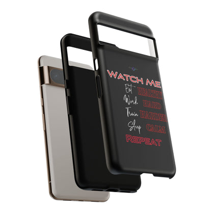 BlackOnion Phone Case -with Motivational Motif  'Watch Me' 💪🔥🫵