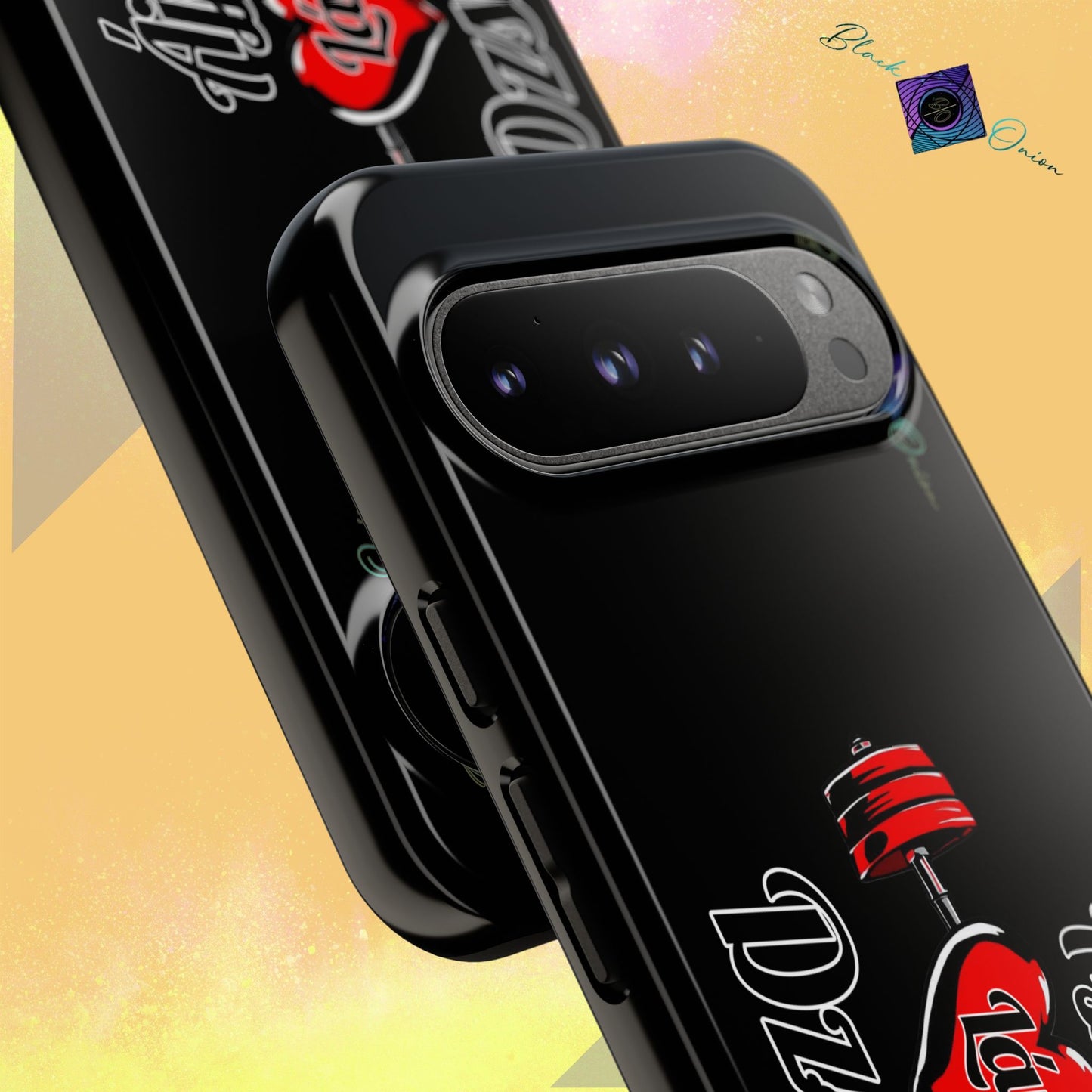BlackOnion Brand New Phone Case - with Motivational Workout Motif’Ájj Láv Dzsim ‘💪🔥🫵