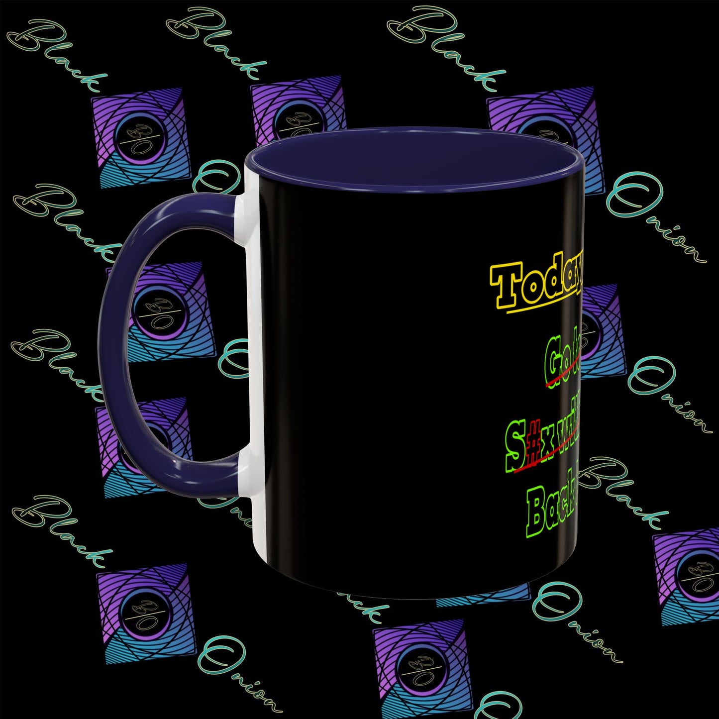 BlackOnion Coffee Mug 2 with Workout Motif ‘Today To Do List V2’🫵🔥💪