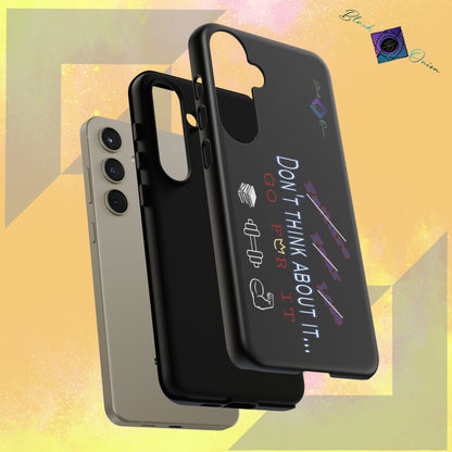 BlackOnion Brand New Phone Case - with Motivational Workout Motif’Don’t think ‘💪🔥🫵