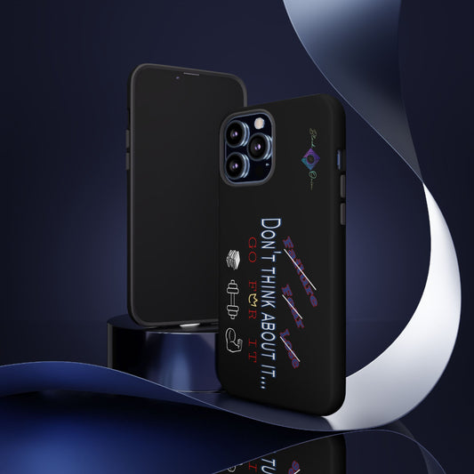 BlackOnion Brand New Phone Case - with Motivational Workout Motif’Don’t think ‘💪🔥🫵