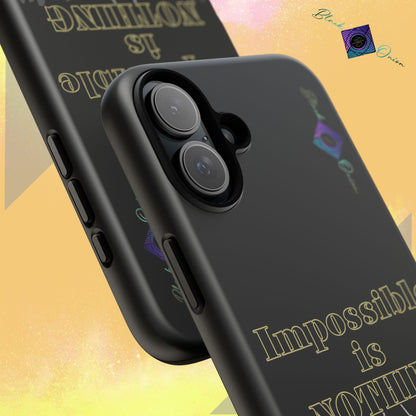 BlackOnion Brand New Phone Case - with Motivational Workout Motif ’Impossible ‘💪🔥🫵