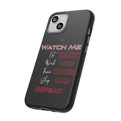 BlackOnion Phone Case -with Motivational Motif  'Watch Me' 💪🔥🫵