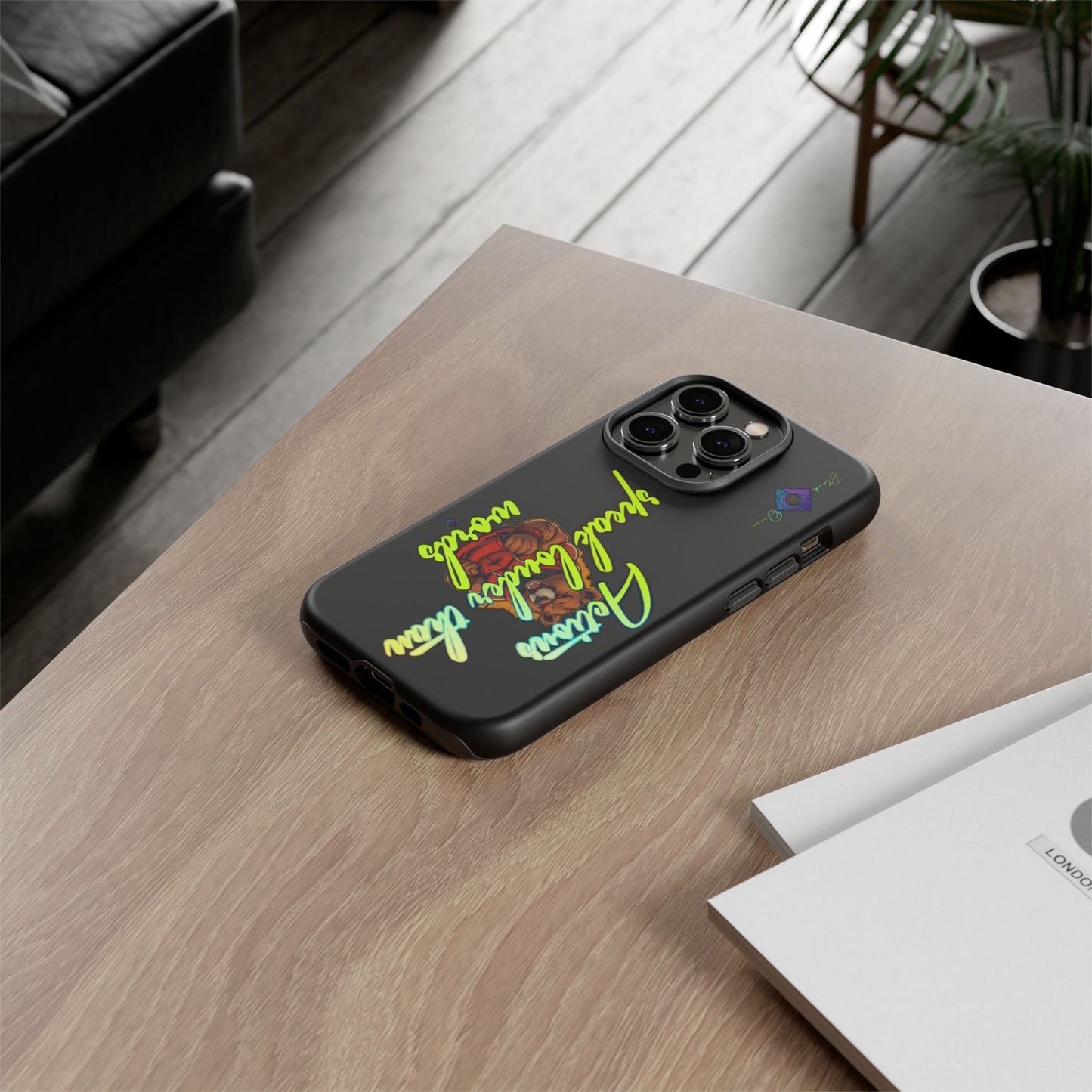 BlackOnion Brand New Phone Case - with Motivational Workout Motif ‘Actions speak lauder ‘💪🔥🫵