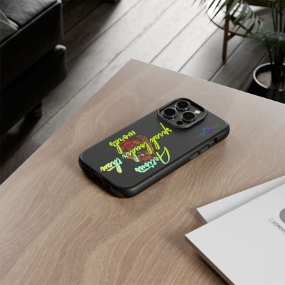 BlackOnion Brand New Phone Case - with Motivational Workout Motif ‘Actions speak lauder ‘💪🔥🫵