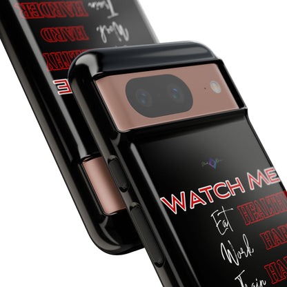 BlackOnion Phone Case -with Motivational Motif  'Watch Me' 💪🔥🫵