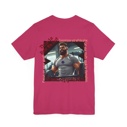 BlackOnion T-shirt with Workout Motif “Unstoppable “💪🔥🫵