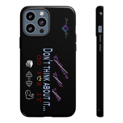BlackOnion Brand New Phone Case - with Motivational Workout Motif’Don’t think ‘💪🔥🫵